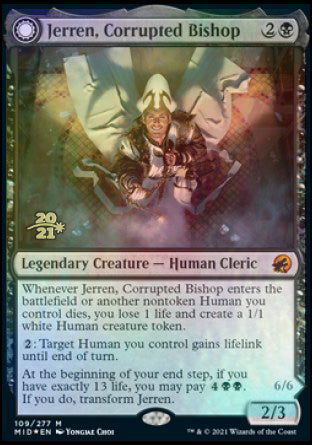 Jerren, Corrupted Bishop // Ormendahl, the Corrupted [Innistrad: Midnight Hunt Prerelease Promos] | Exor Games Summserside