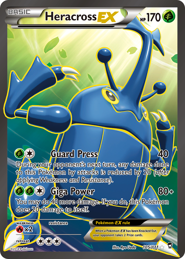 Heracross EX (105/111) [XY: Furious Fists] | Exor Games Summserside