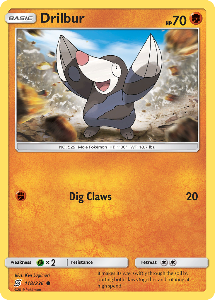 Drilbur (118/236) [Sun & Moon: Unified Minds] | Exor Games Summserside