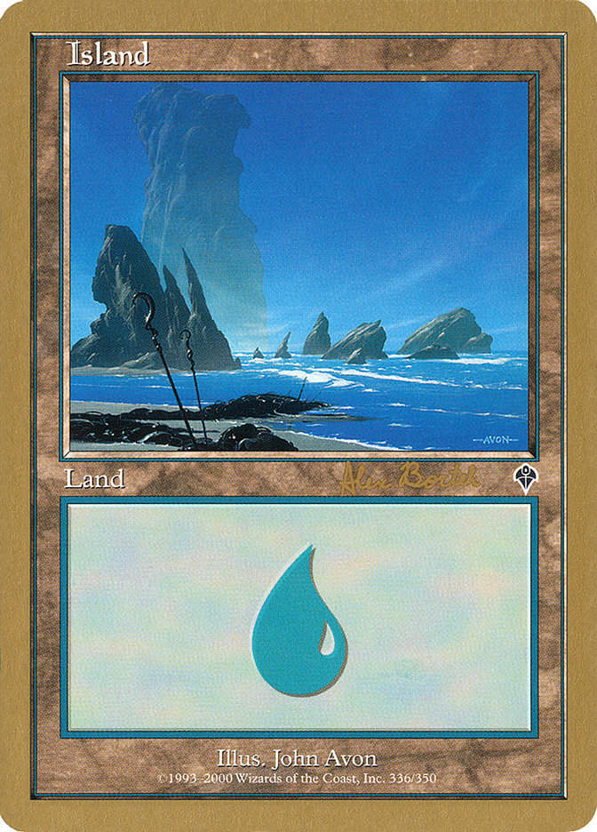 Island (ab336a) (Alex Borteh) [World Championship Decks 2001] | Exor Games Summserside