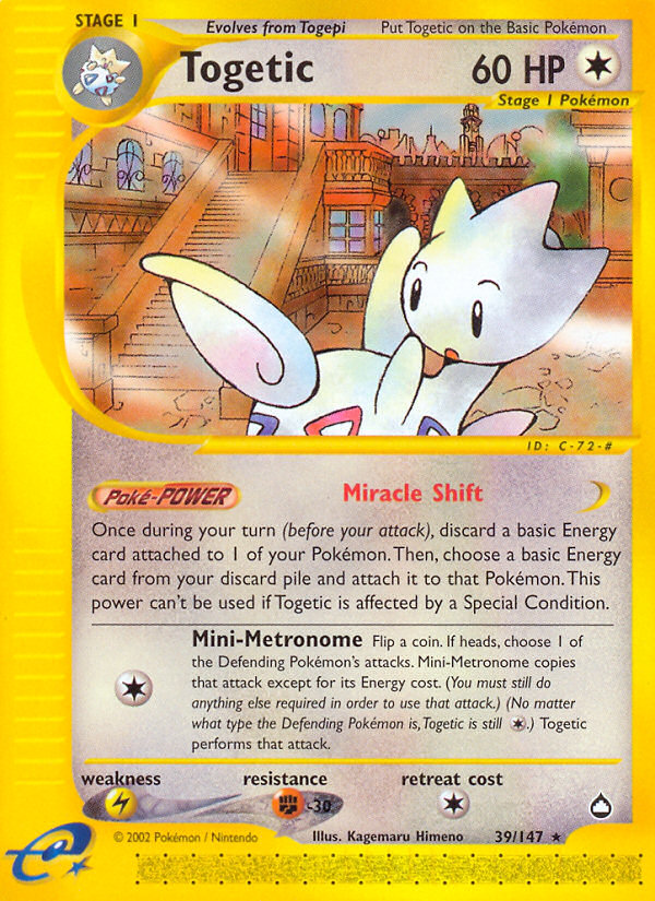 Togetic (39/147) [Aquapolis] | Exor Games Summserside