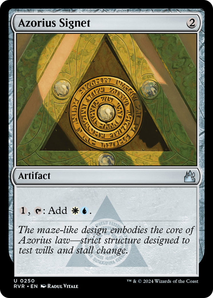 Azorius Signet [Ravnica Remastered] | Exor Games Summserside