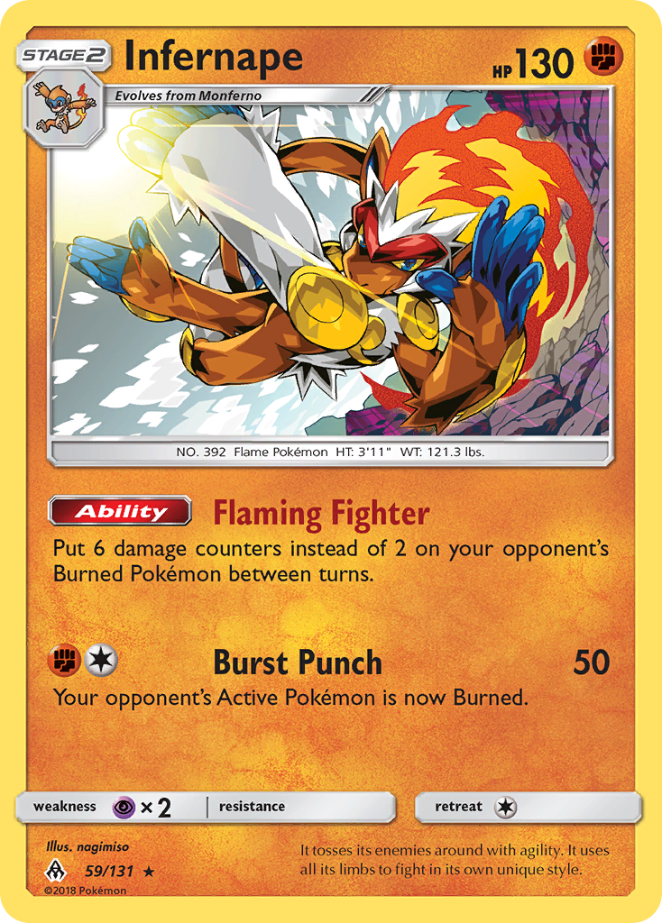 Infernape (59/131) [Sun & Moon: Forbidden Light] | Exor Games Summserside