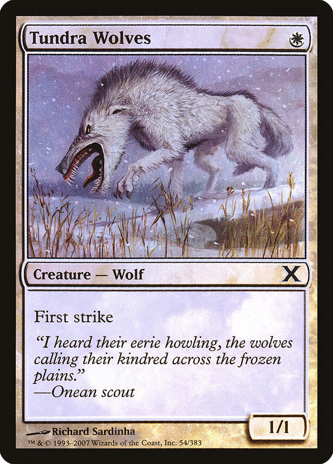 Tundra Wolves (Premium Foil) [Tenth Edition] | Exor Games Summserside