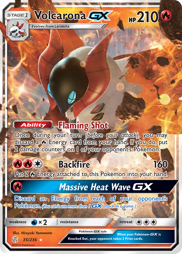 Volcarona GX (35/236) [Sun & Moon: Cosmic Eclipse] | Exor Games Summserside