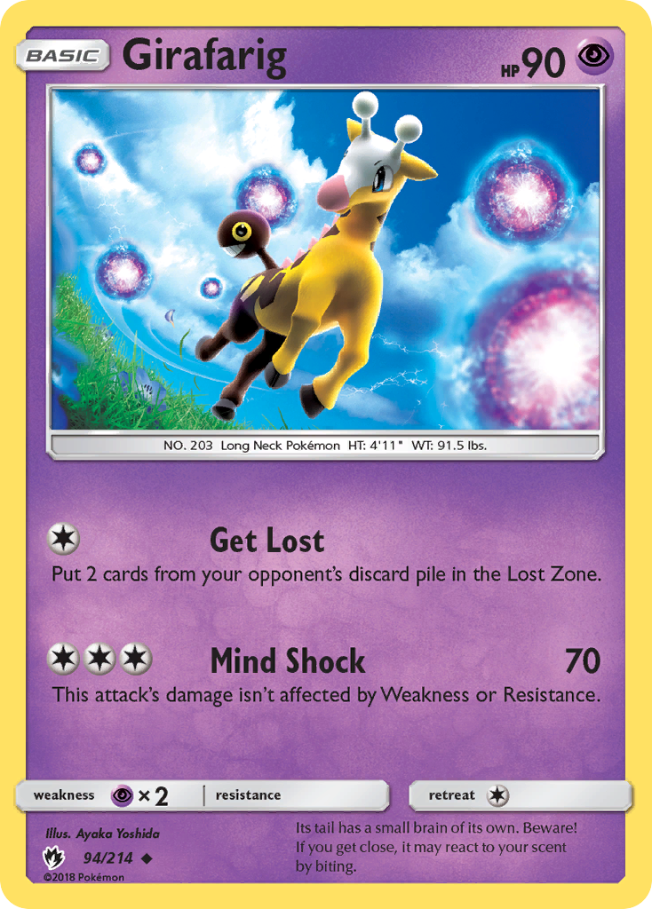 Girafarig (94/214) [Sun & Moon: Lost Thunder] | Exor Games Summserside