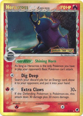 Heracross (3/101) (Delta Species) (Stamped) [EX: Dragon Frontiers] | Exor Games Summserside