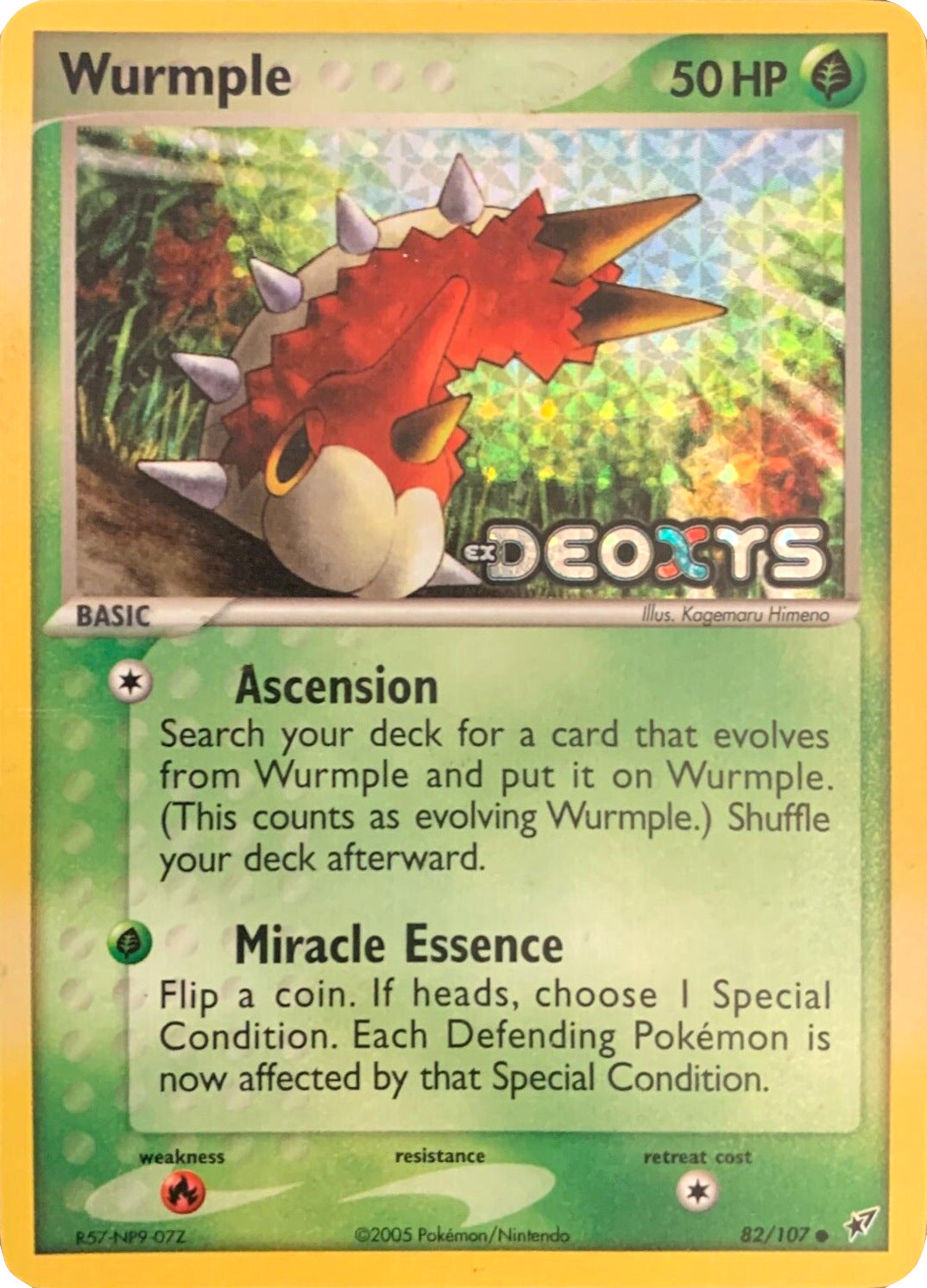 Wurmple (82/107) (Stamped) [EX: Deoxys] | Exor Games Summserside