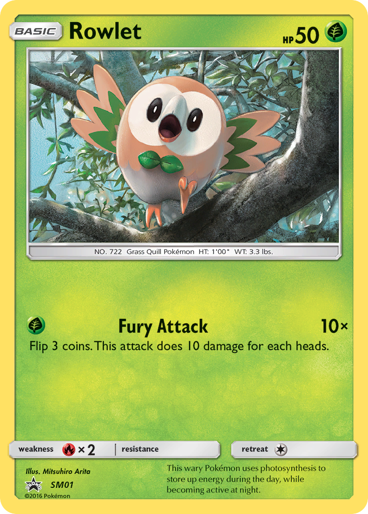 Rowlet (SM01) [Sun & Moon: Black Star Promos] | Exor Games Summserside