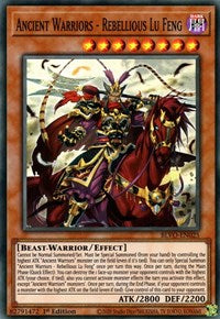 Ancient Warriors - Rebellious Lu Feng [BLVO-EN025] Super Rare | Exor Games Summserside