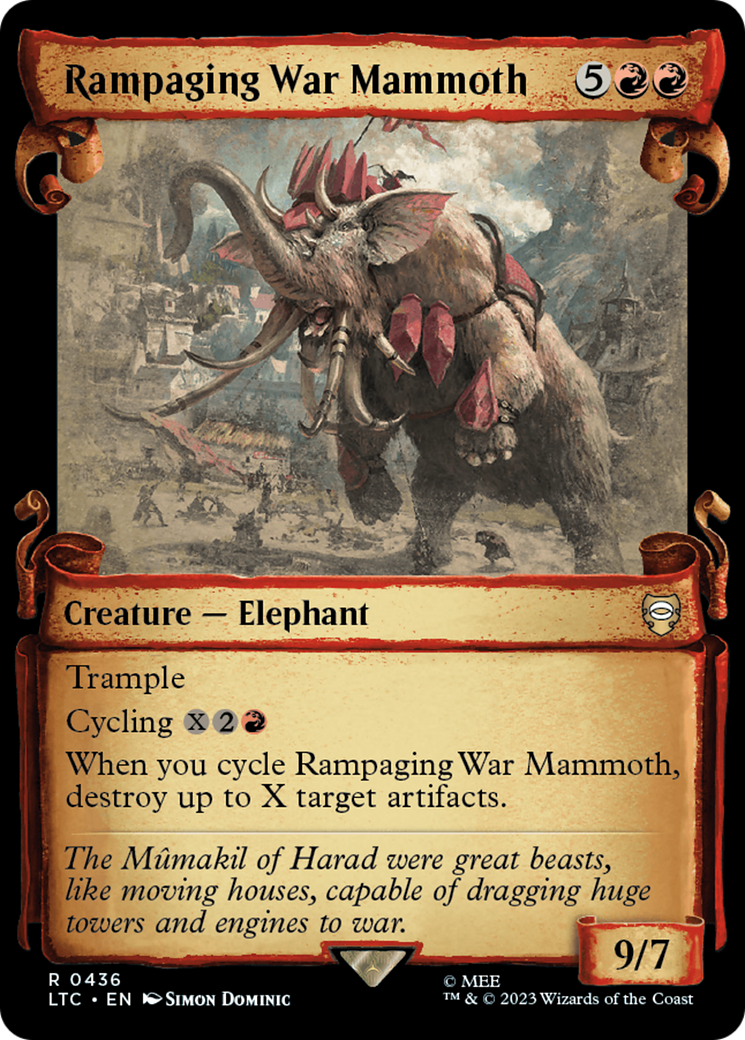 Rampaging War Mammoth [The Lord of the Rings: Tales of Middle-Earth Commander Showcase Scrolls] | Exor Games Summserside