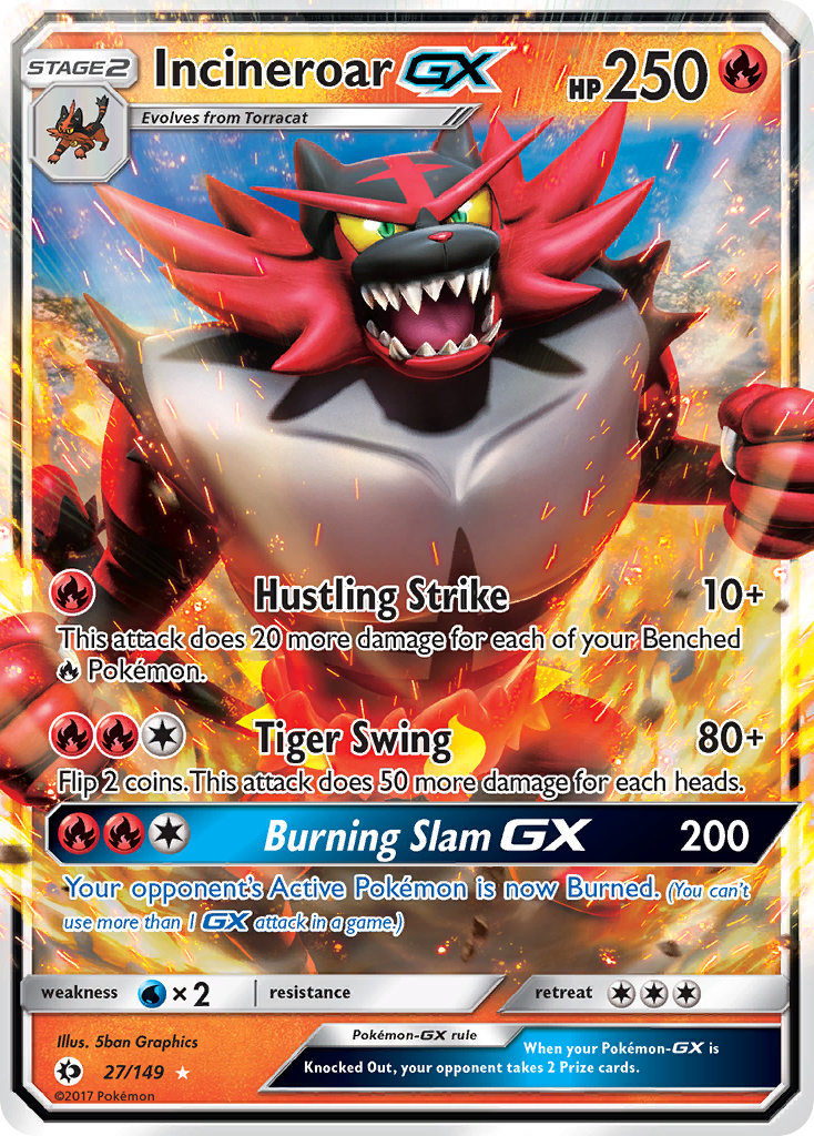 Incineroar GX (27/149) (Jumbo Card) [Sun & Moon: Base Set] | Exor Games Summserside