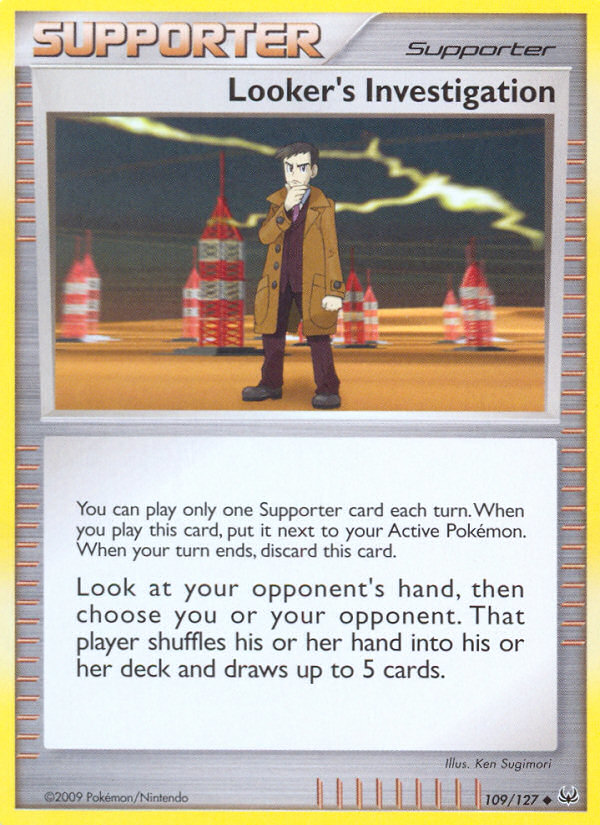 Looker's Investigation (109/127) [Platinum: Base Set] | Exor Games Summserside