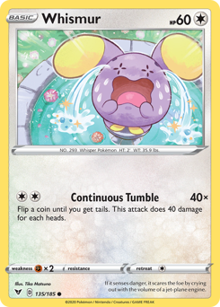 Whismur (135/185) [Sword & Shield: Vivid Voltage] | Exor Games Summserside