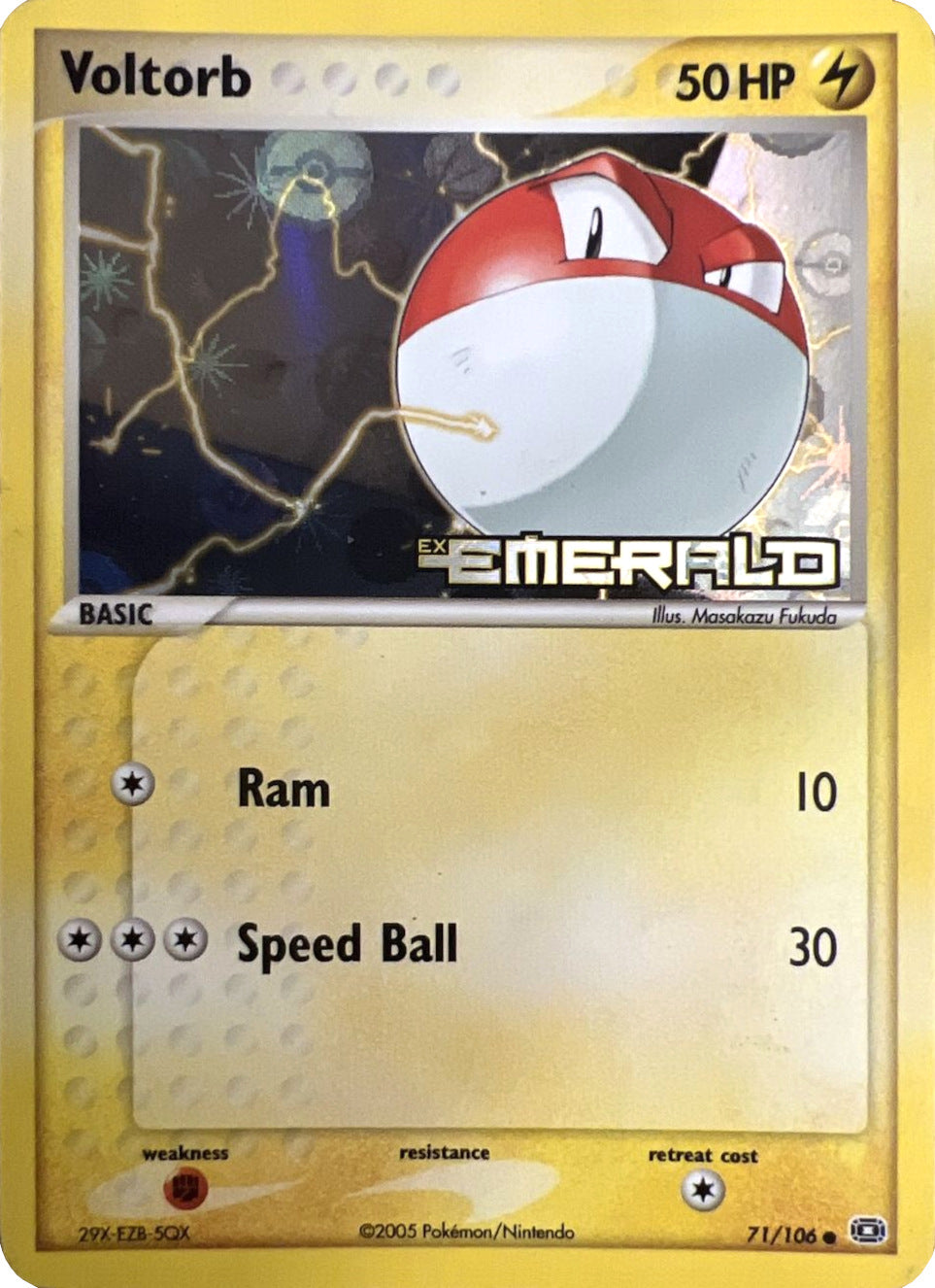 Voltorb (71/106) (Stamped) [EX: Emerald] | Exor Games Summserside