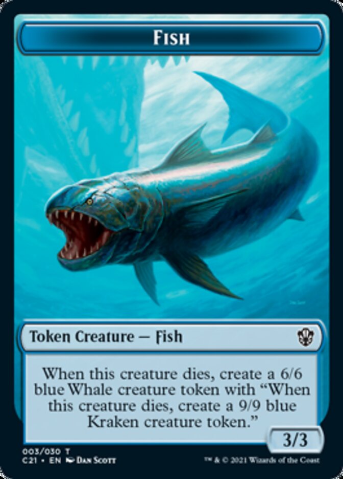 Beast (010) // Fish Token [Commander 2021 Tokens] | Exor Games Summserside