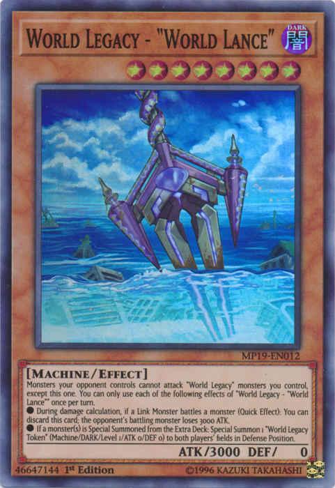 World Legacy - "World Lance" [MP19-EN012] Super Rare | Exor Games Summserside