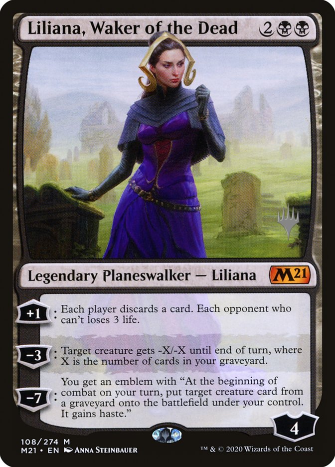 Liliana, Waker of the Dead (Promo Pack) [Core Set 2021 Promos] | Exor Games Summserside