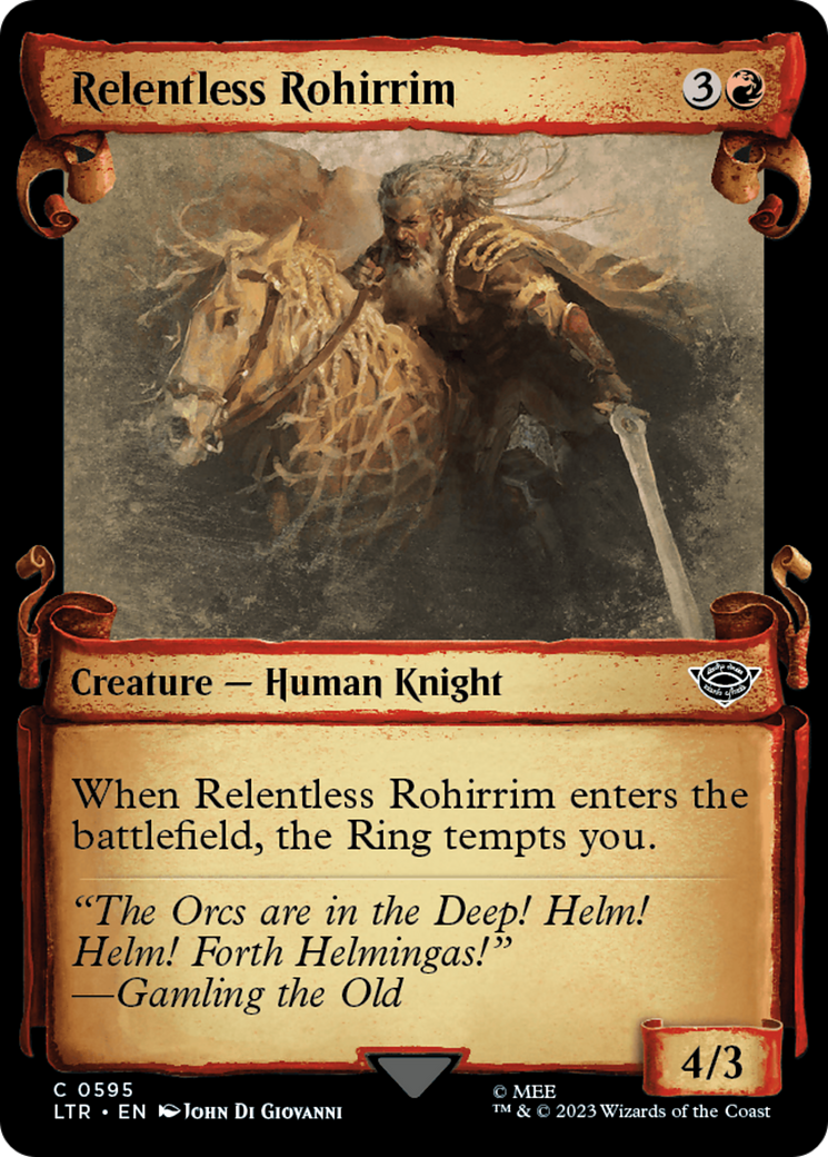 Relentless Rohirrim [The Lord of the Rings: Tales of Middle-Earth Showcase Scrolls] | Exor Games Summserside