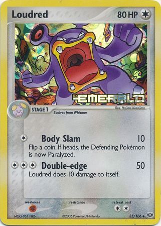 Loudred (35/106) (Stamped) [EX: Emerald] | Exor Games Summserside