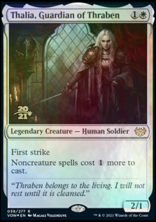 Thalia, Guardian of Thraben [Innistrad: Crimson Vow Prerelease Promos] | Exor Games Summserside