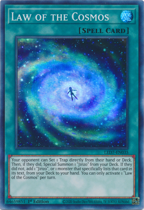 Law of the Cosmos [LED7-EN035] Super Rare | Exor Games Summserside