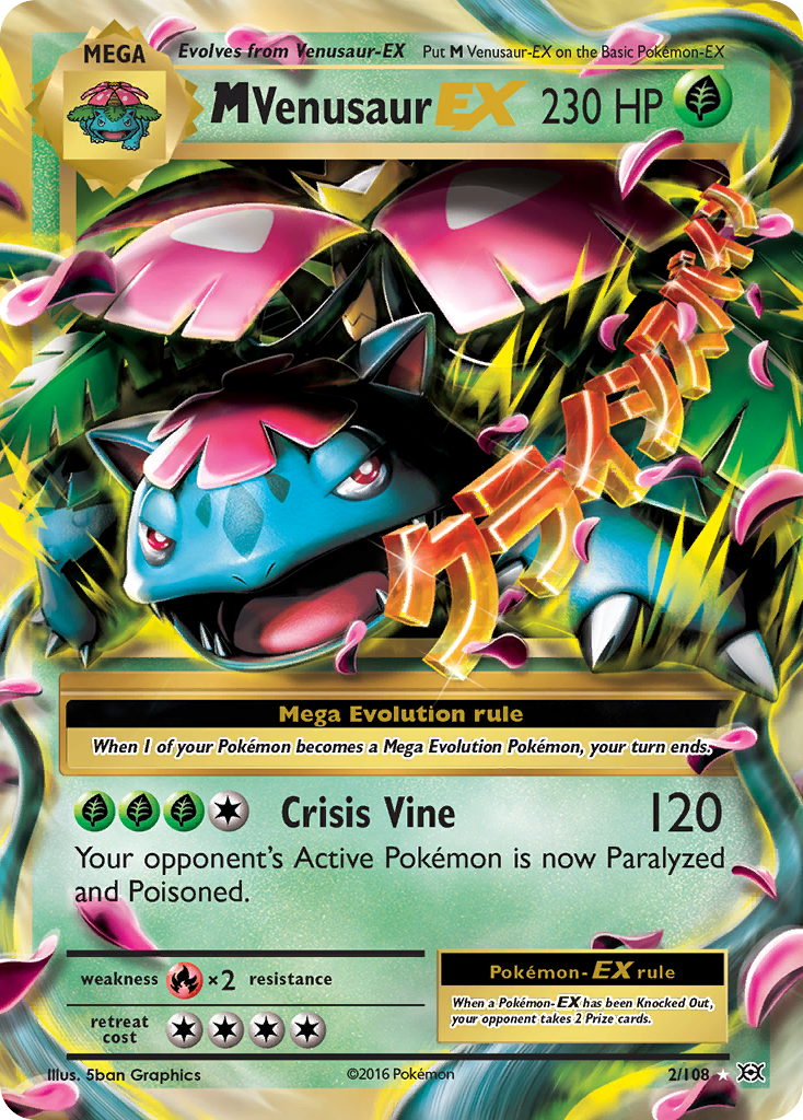 M Venusaur EX (2/108) [XY: Evolutions] | Exor Games Summserside