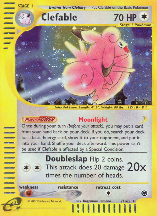 Clefable (7/165) [Expedition: Base Set] | Exor Games Summserside