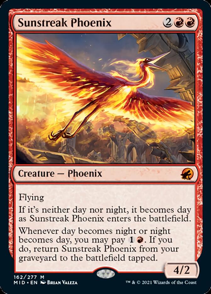 Sunstreak Phoenix [Innistrad: Midnight Hunt] | Exor Games Summserside