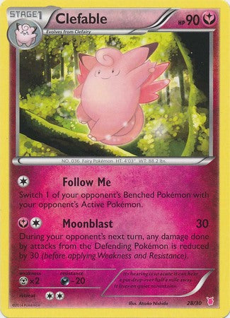 Clefable (28/30) [XY: Trainer Kit 1 - Wigglytuff] | Exor Games Summserside