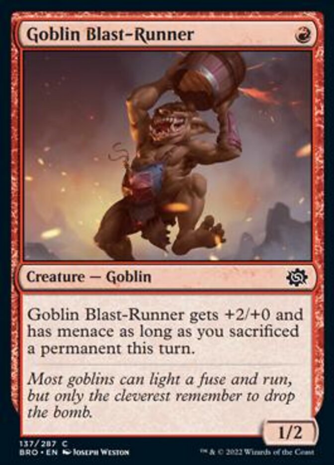 Goblin Blast-Runner [The Brothers' War] | Exor Games Summserside