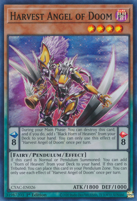 Harvest Angel of Doom [CYAC-EN026] Super Rare | Exor Games Summserside