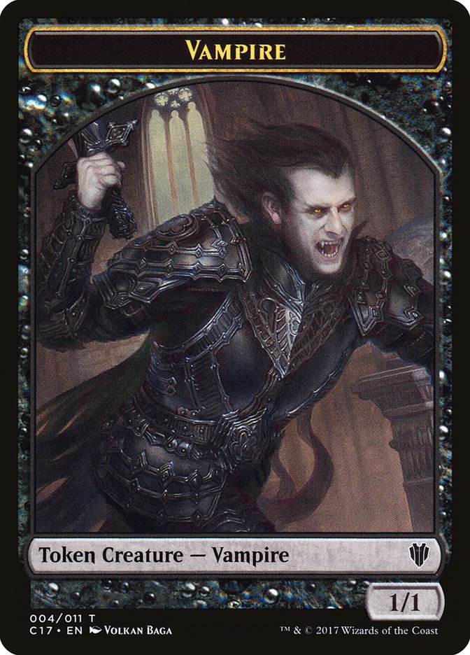 Vampire // Zombie Double-sided Token [Commander 2017 Tokens] | Exor Games Summserside