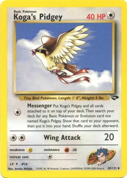 Koga's Pidgey (49/132) [Gym Challenge Unlimited] | Exor Games Summserside