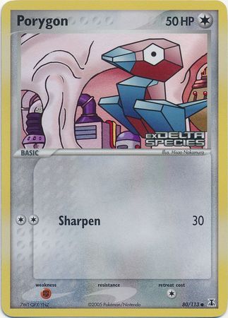 Porygon (80/113) (Stamped) [EX: Delta Species] | Exor Games Summserside