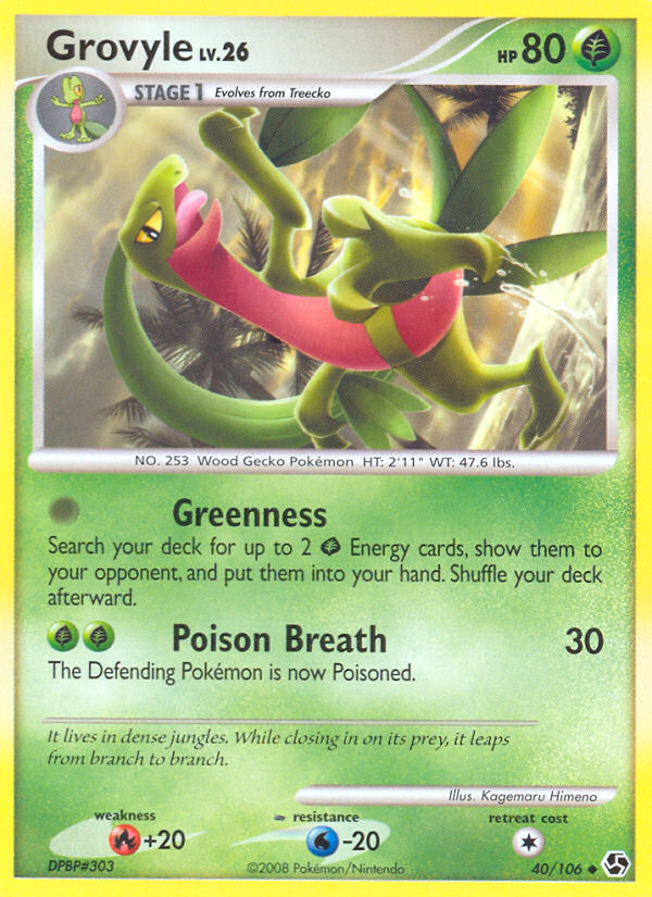 Grovyle (40/106) [Diamond & Pearl: Great Encounters] | Exor Games Summserside