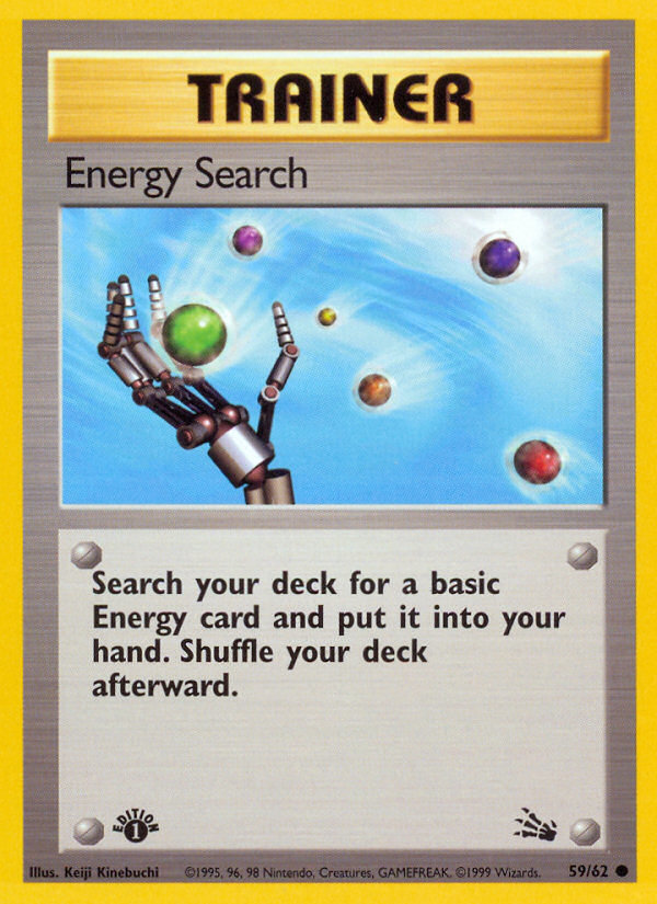 Energy Search (59/62) [Fossil 1st Edition] | Exor Games Summserside