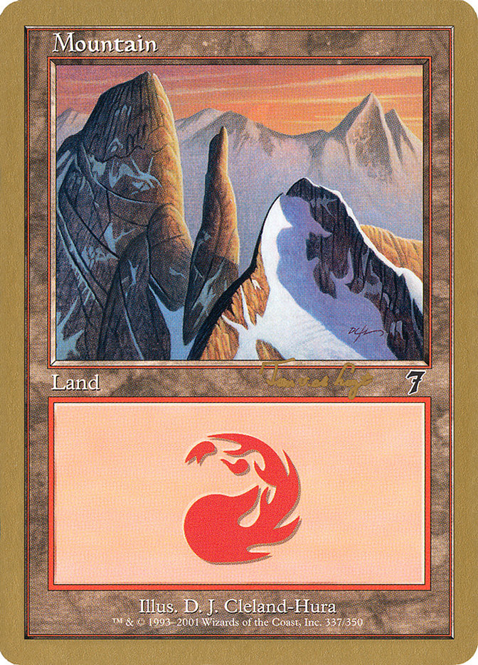 Mountain (337) (Tom van de Logt) [World Championship Decks 2001] | Exor Games Summserside