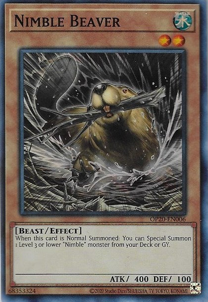 Nimble Beaver [OP20-EN006] Super Rare | Exor Games Summserside