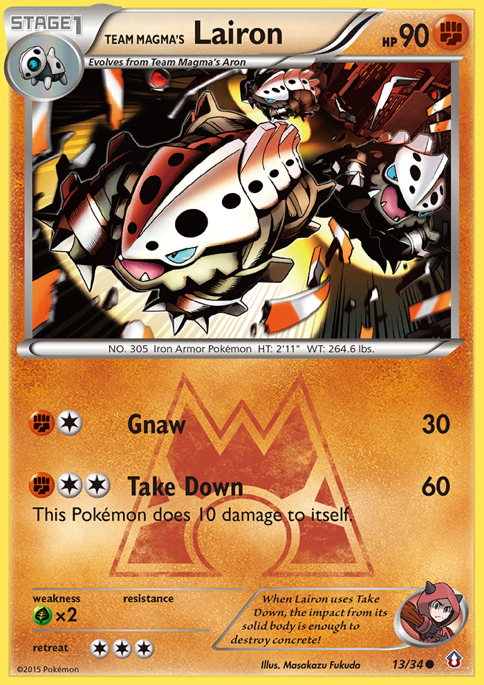 Team Magma's Lairon (13/34) [XY: Double Crisis] | Exor Games Summserside