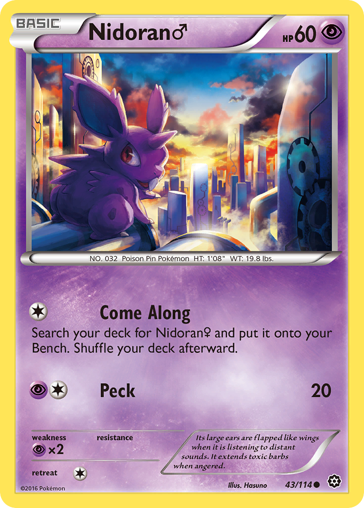 Nidoran (43/114) (Male) [XY: Steam Siege] | Exor Games Summserside