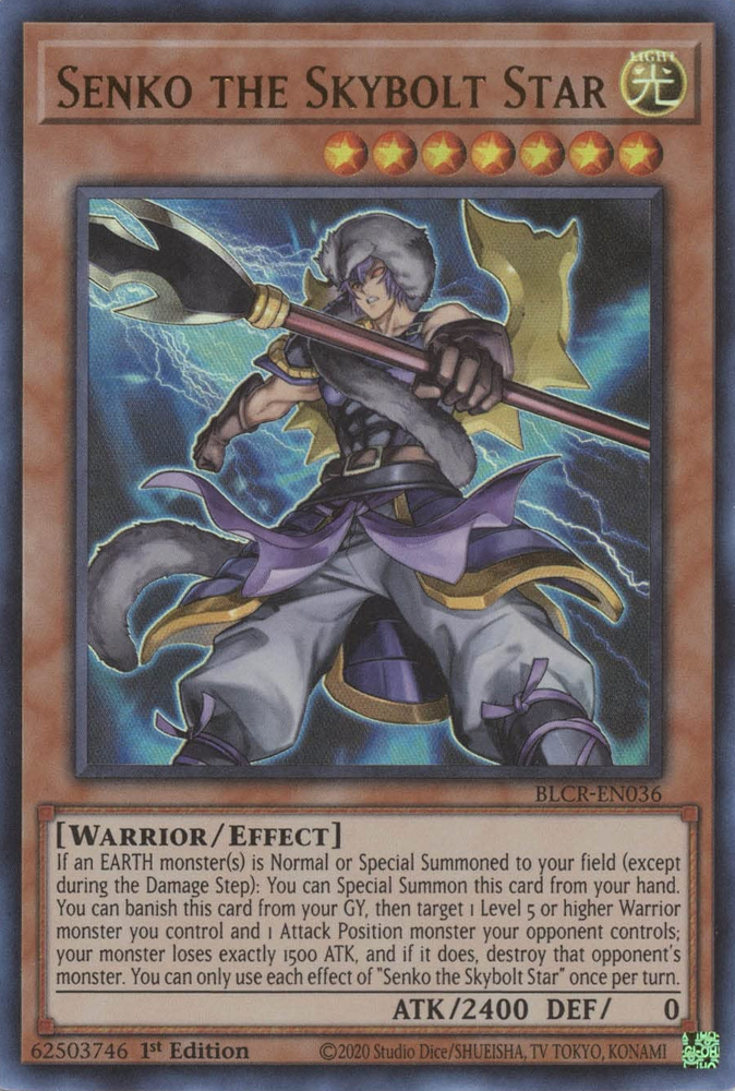 Senko the Skybolt Star [BLCR-EN036] Ultra Rare | Exor Games Summserside