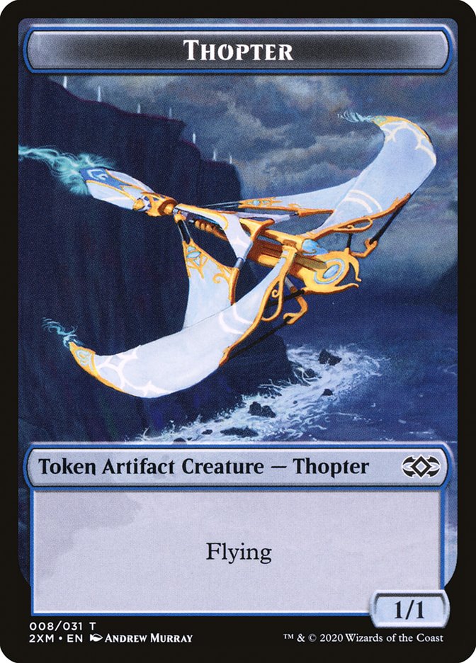 Myr (024) // Thopter (008) Double-sided Token [Double Masters Tokens] | Exor Games Summserside
