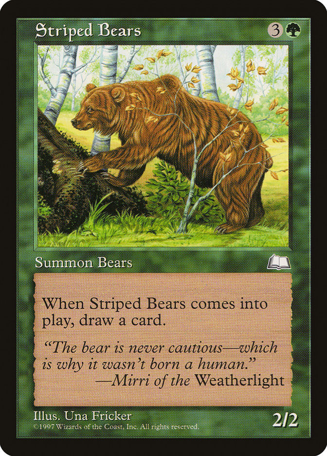 Striped Bears [Weatherlight] | Exor Games Summserside