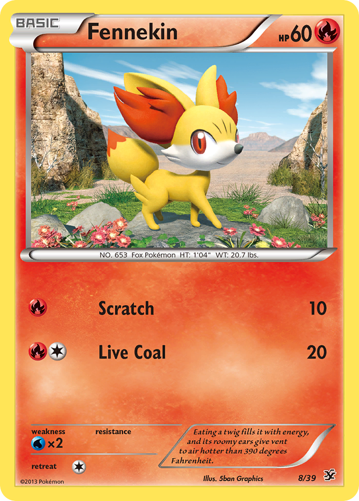 Fennekin (8/39) [XY: Kalos Starter Set] | Exor Games Summserside