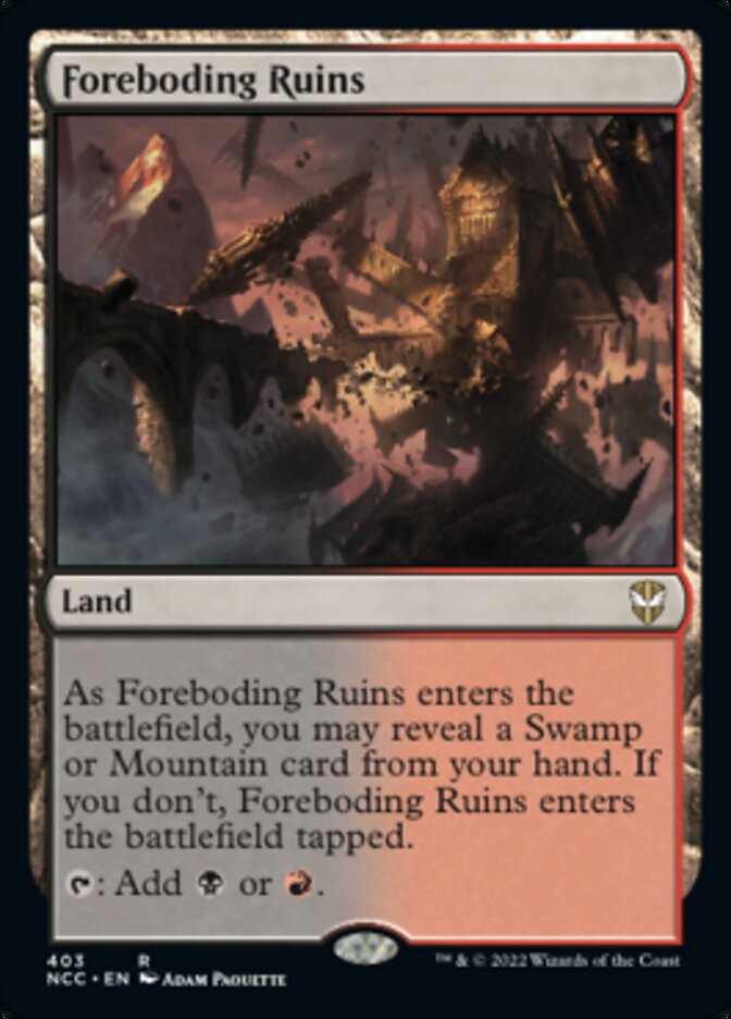 Foreboding Ruins [Streets of New Capenna Commander] | Exor Games Summserside