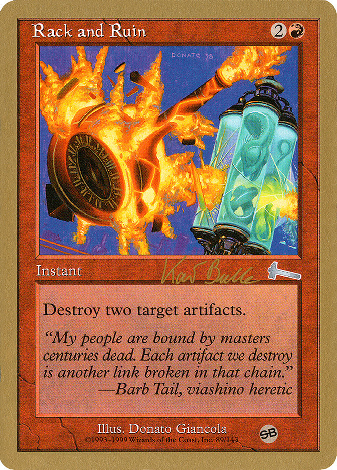 Rack and Ruin (Kai Budde) (SB) [World Championship Decks 1999] | Exor Games Summserside