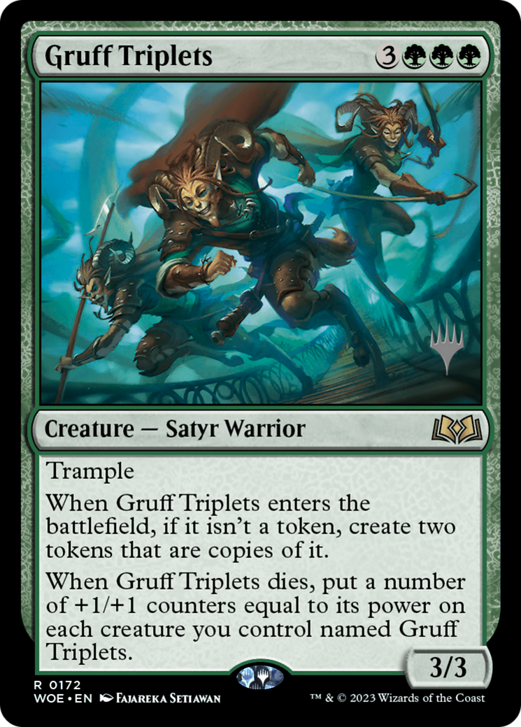 Gruff Triplets (Promo Pack) [Wilds of Eldraine Promos] | Exor Games Summserside