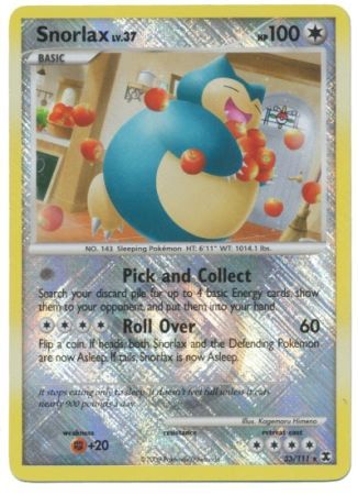 Snorlax (33/111) (League Promo) [Platinum: Rising Rivals] | Exor Games Summserside