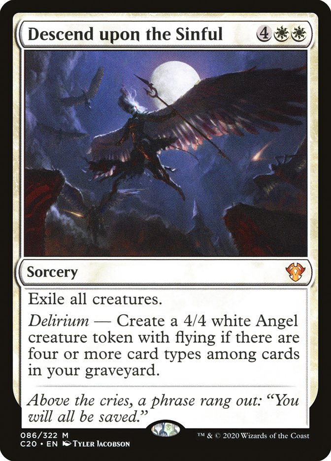Descend upon the Sinful [Commander 2020] | Exor Games Summserside